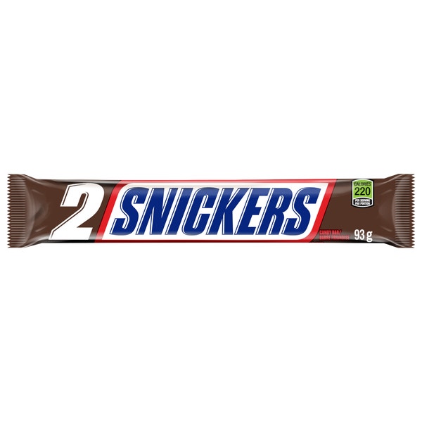 SNICKERS, emballage de 2, 93 g